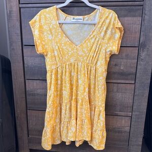 Yellow Floral Sundress